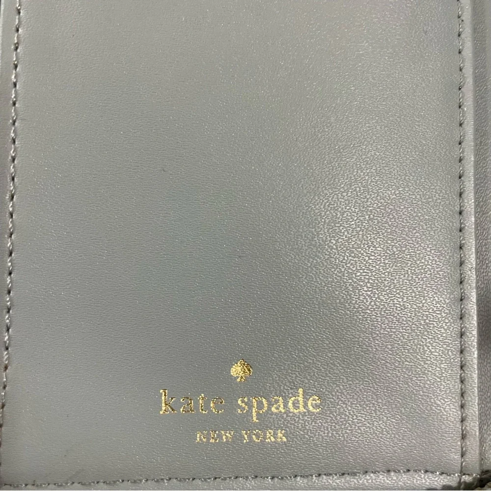 Kate Spade Grove Street Light Blue Zip Around Continental Wallet Wristlet